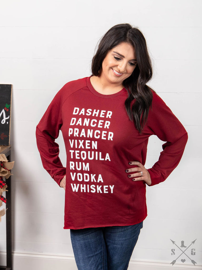 Dasher..Tequila Crimson Sweatshirt